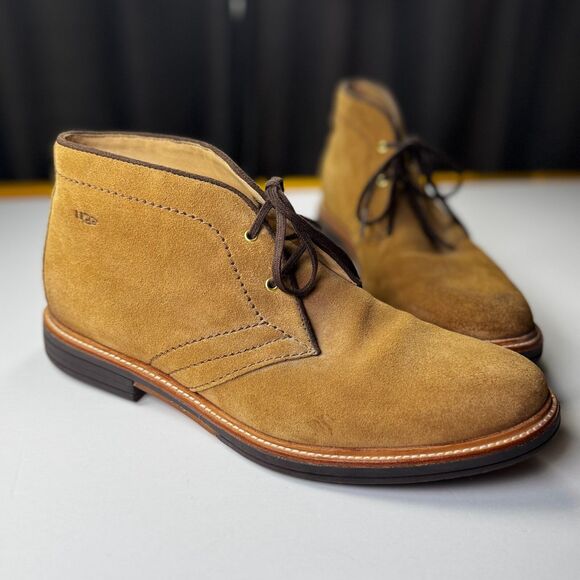 UGG Mens Chukka Boots 10.5 Brown Suede Leather Treadlite Comfort Leather Lined - Picture 1 of 15